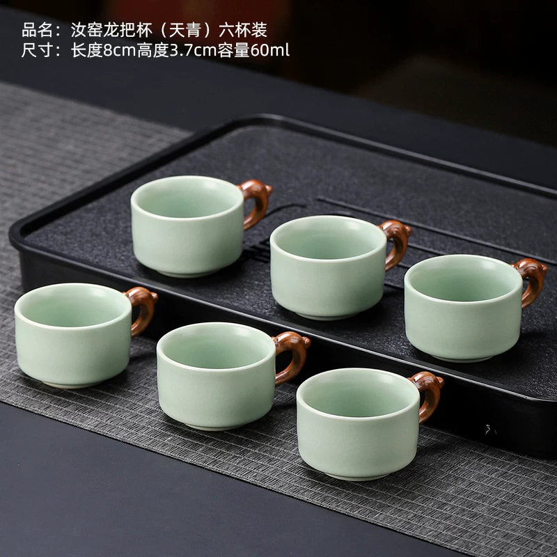 Gift-Boxed Flower Glaze Tasting Cup