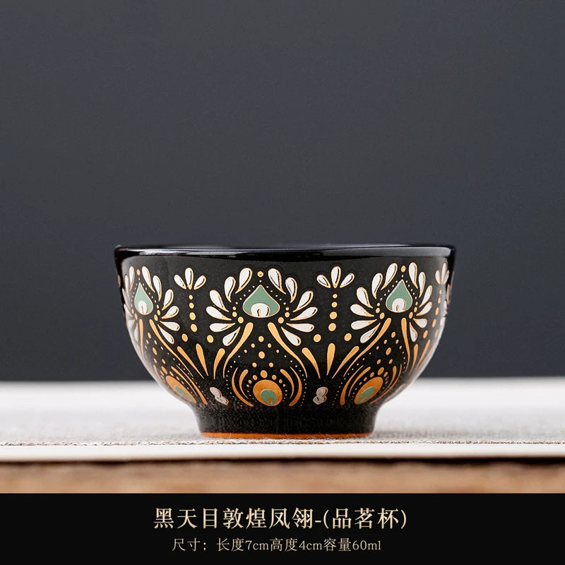 Silk Road Apsara Starry Blue Cup
