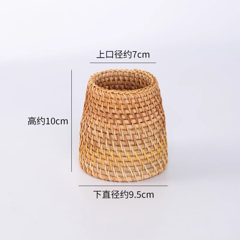 Rattan Brush & Tea Tool Holder