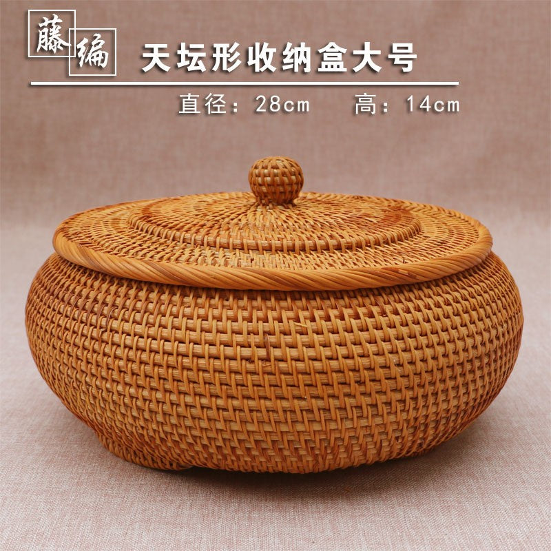 Rattan Candy Box & Temple-Dome Box
