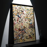 Auspicious Phoenix Vertical Suzhou Embroidery Bird Wall Decor