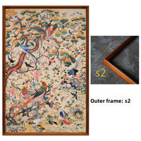Auspicious Phoenix Vertical Suzhou Embroidery Bird Wall Decor