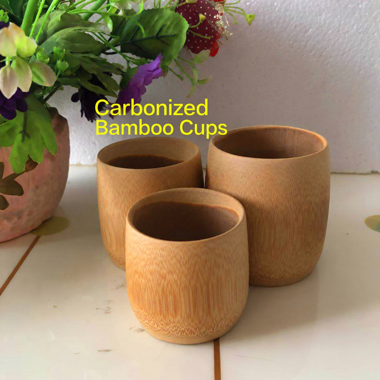 Small Carbonized Bamboo Cup