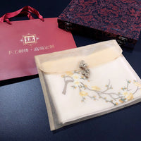 Mulberry Silk Embroidered Qipao Shawl (Style 2)