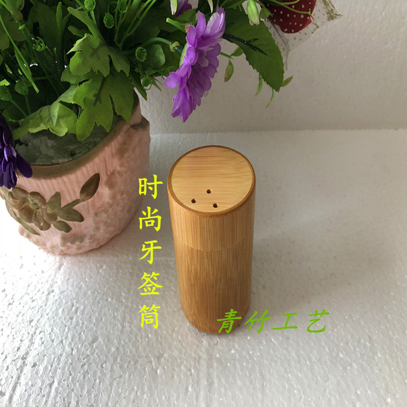 Carbonized Bamboo Toothpick Holder