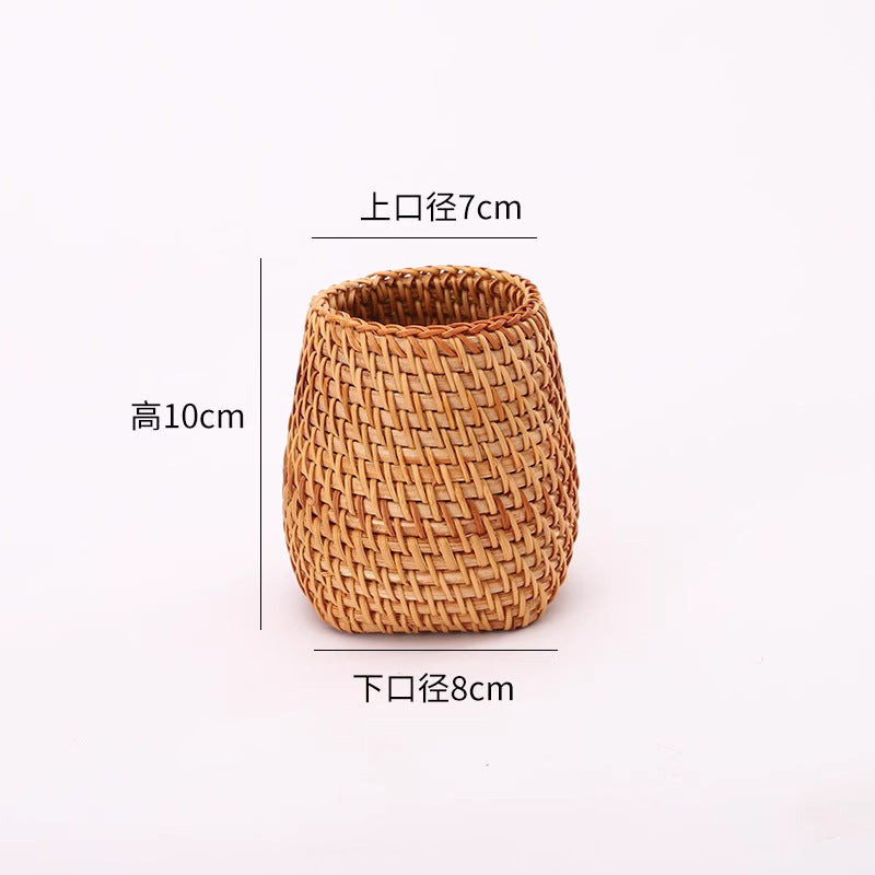Rattan Brush & Pen Holder