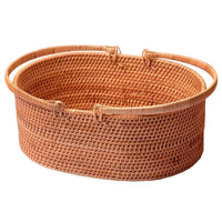 Rattan Picnic Basket with Handle