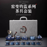 Jun Kiln Side-Handle Teapot Tea Set