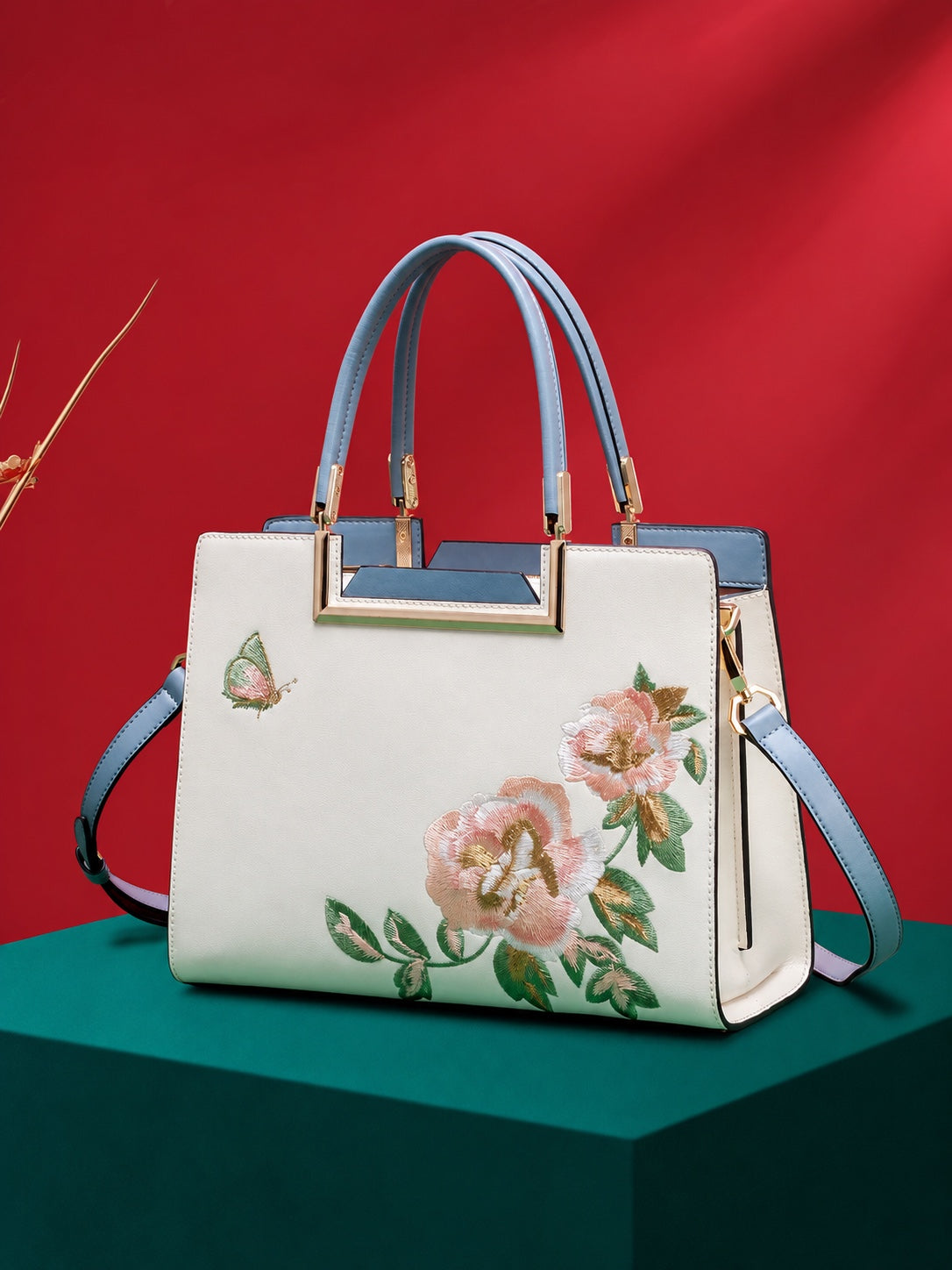 Delicate Embroidered Handbag