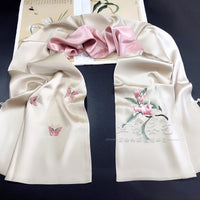 Su Embroidery Mulberry Silk Shawl with Frog Button