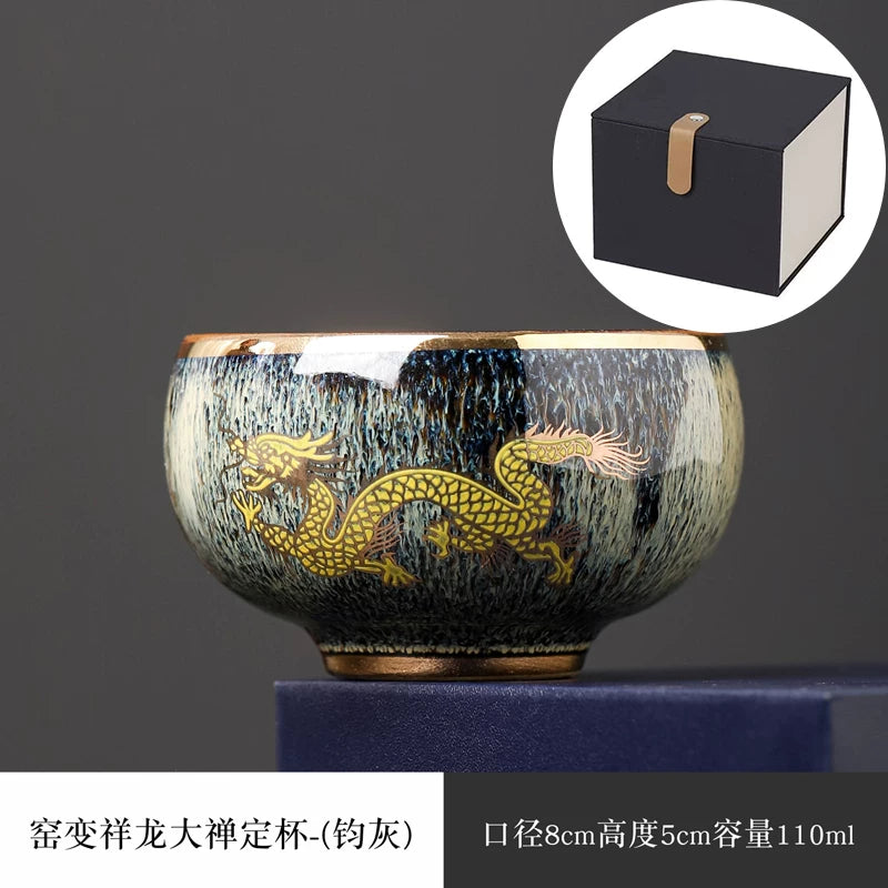 Auspicious Dragon Gilded Teacup