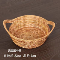 Handwoven Ingot-Shaped Basket