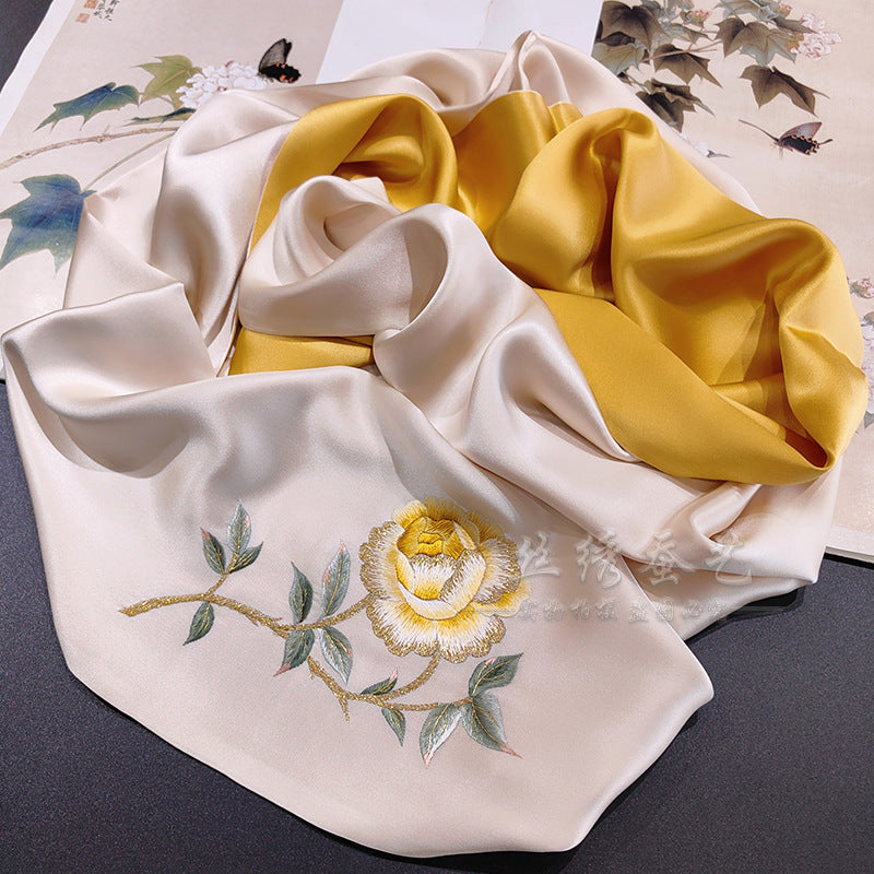 Su Embroidery Silk Long Scarf, Suzhou Gift