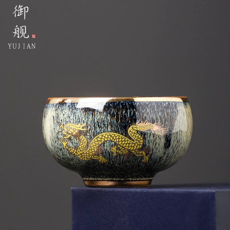 Auspicious Dragon Gilded Teacup