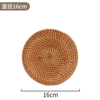 Handwoven Rattan Coaster