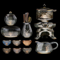 Kiln-Change Automatic Tea Set Stone Mill