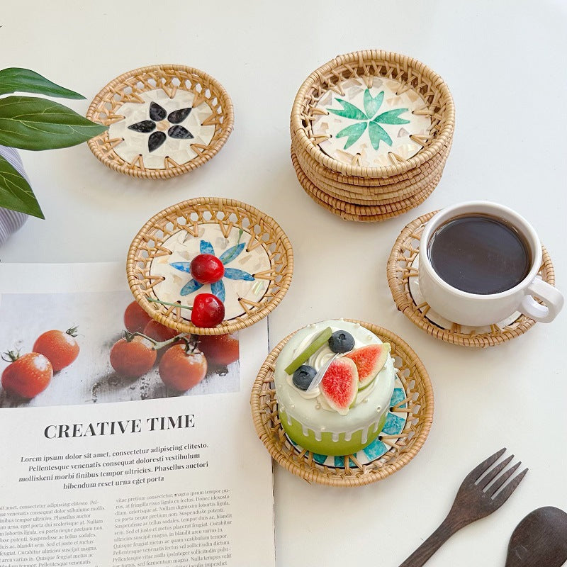 Mini Rattan & Shell Baskets