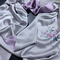 Hand-Embroidered Su Silk Shawl, Suzhou Heritage