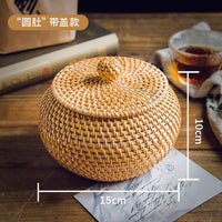 Rattan Storage Box with Lid