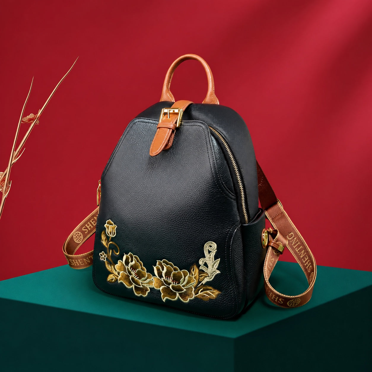 Embroidered Ethnic Style Backpack