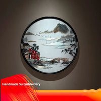 Suzhou Embroidery Round Art "Shanshui"