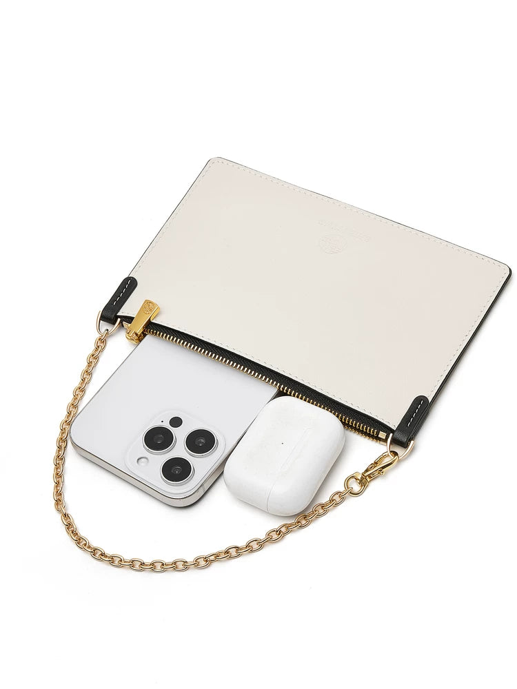 Genuine Leather Long Chain Wallet