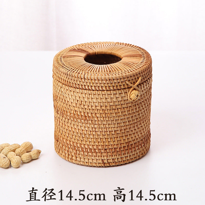 Rattan Tissue Box & Napkin Holder
