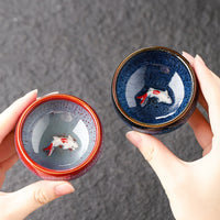 Kiln-Change Fish Tea Cup