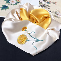 Suzhou Su Embroidery Silk Scarf