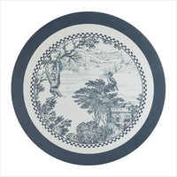 复古花卉油画系圆形西餐垫 咖啡杯圆垫 PVC印花防水防油高档餐垫