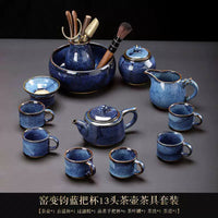 Jun Kiln Side-Handle Teapot Tea Set