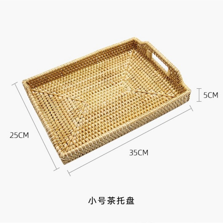 Multi-Purpose Rattan Tray
