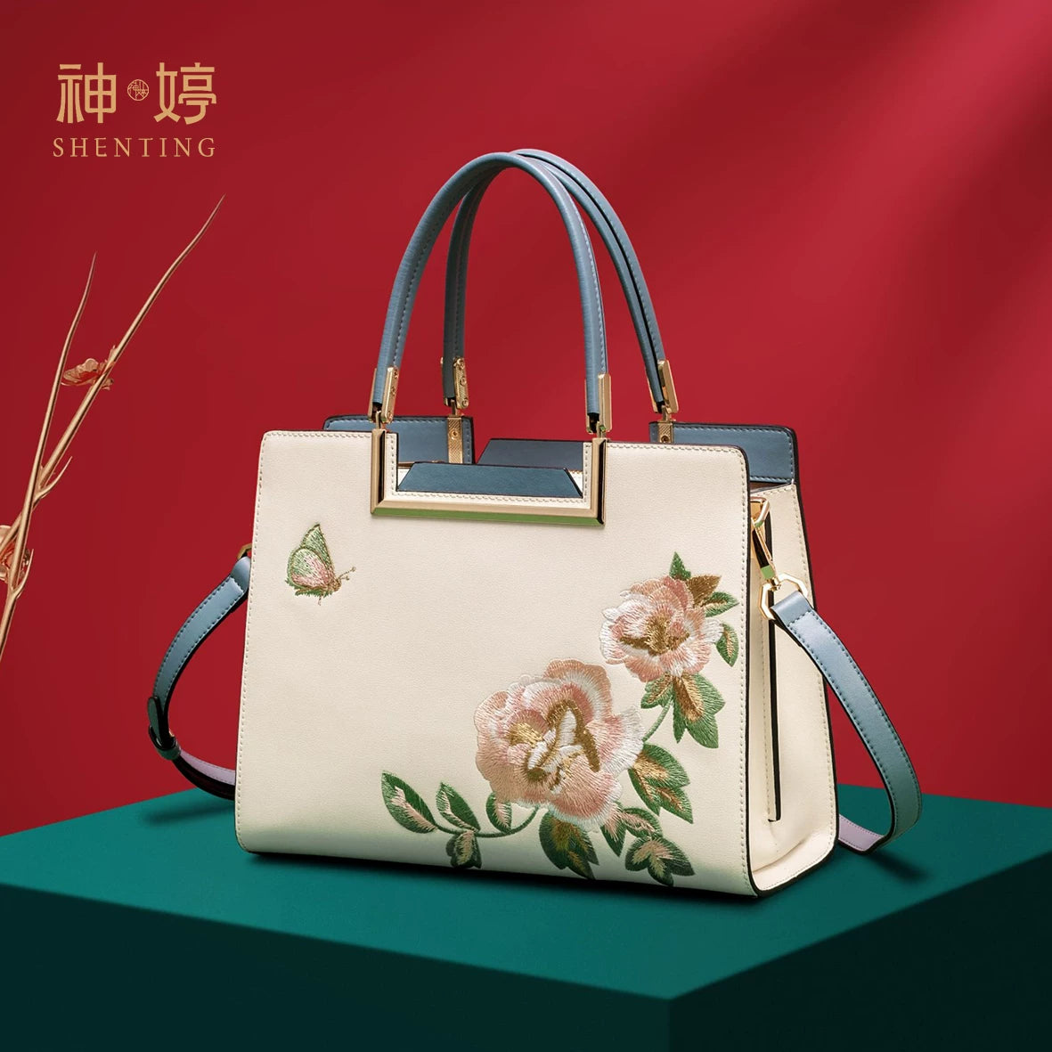 Delicate Embroidered Handbag