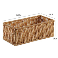 Handwoven Rattan Round Basket