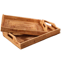 Multi-Purpose Rattan Tray