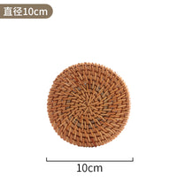 Handwoven Rattan Coaster