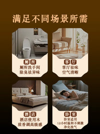 24-Hour Sandalwood Coil Incense Barrel for Bathrooms and Homes with Stand