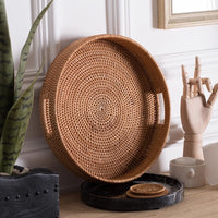 Rattan Tray with Handles