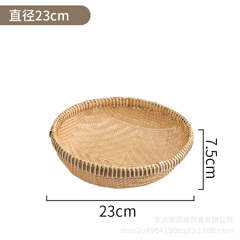 Golden Bamboo Fine-Mesh Sieve Tray