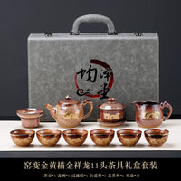 Golden Dragon Gilded Tea Set