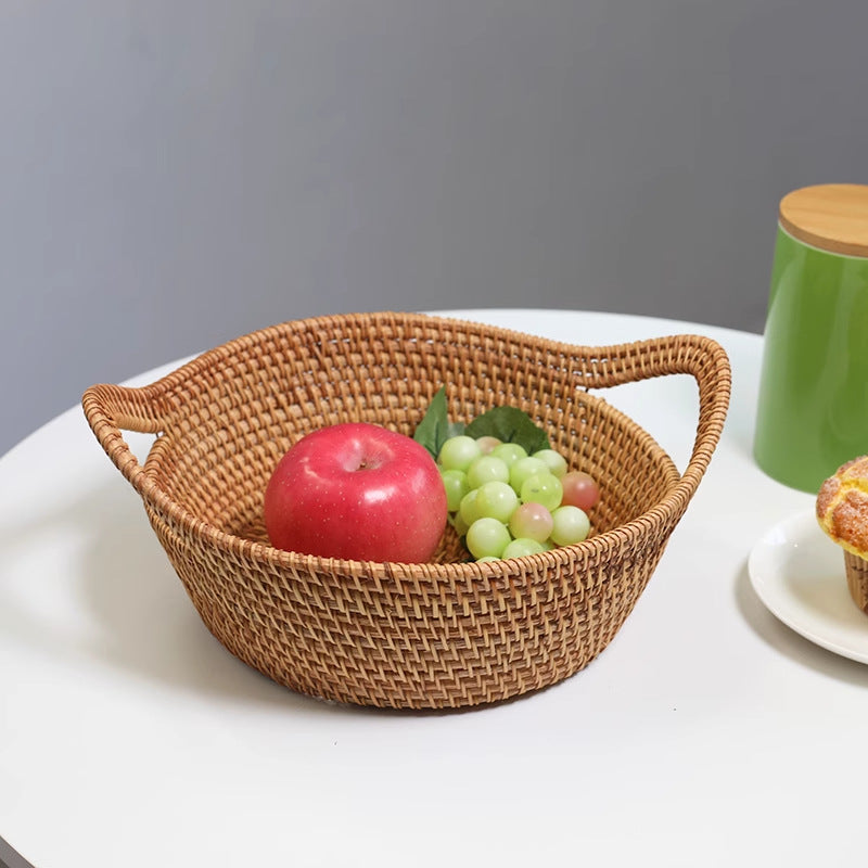 Handwoven Ingot-Shaped Basket
