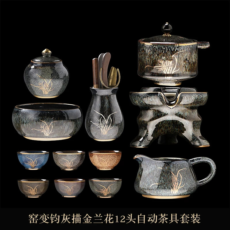 Kiln-Change Automatic Tea Set Stone Mill