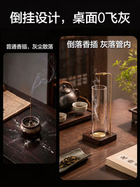 玻璃倒挂香插桂花香线香不落灰香插创意香夹家用插香熏香固定器