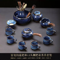 Jun Kiln Side-Handle Teapot Tea Set