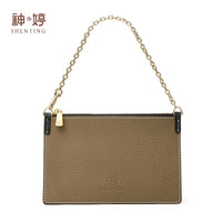 Genuine Leather Long Chain Wallet