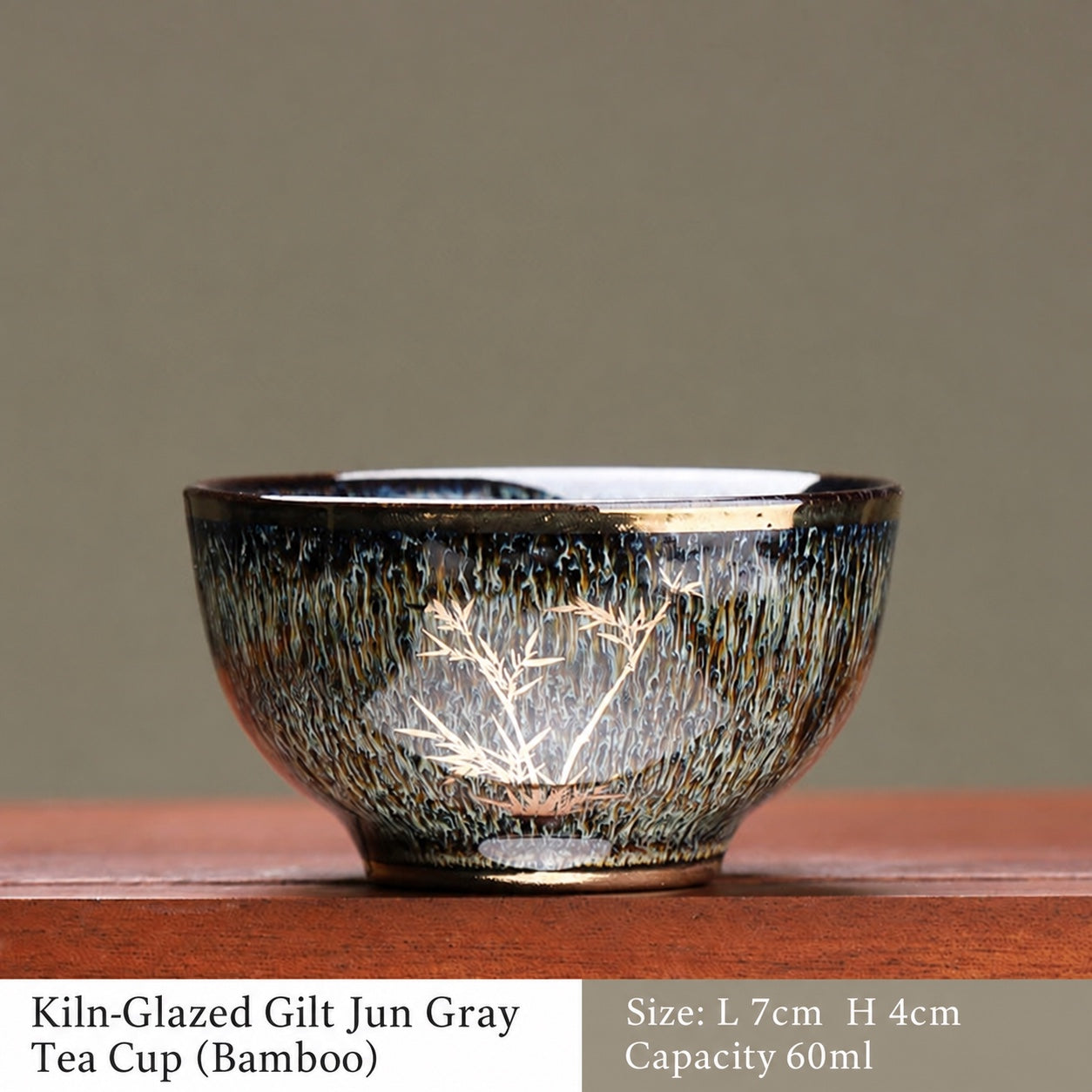 Hare's Fur Gilded Bamboo Host Cup