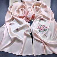 Hand-Embroidered Su Silk Shawl, Suzhou Heritage