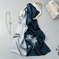 Su Embroidery Mulberry Silk Scarf with Gift Box