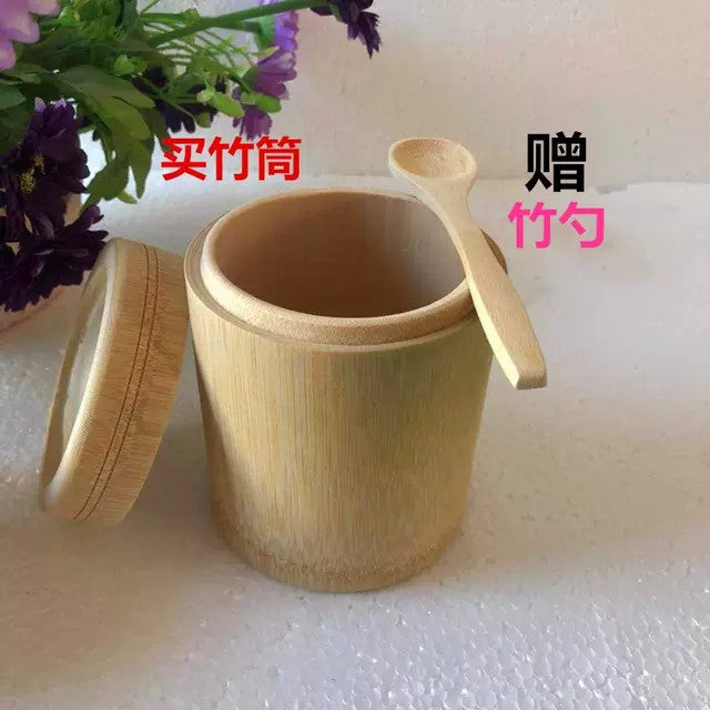 Fresh Bamboo Steamer Tube with Spoon