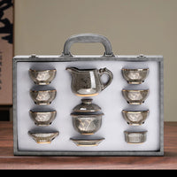 Jian Ware Kung Fu Tea Set with Orchid